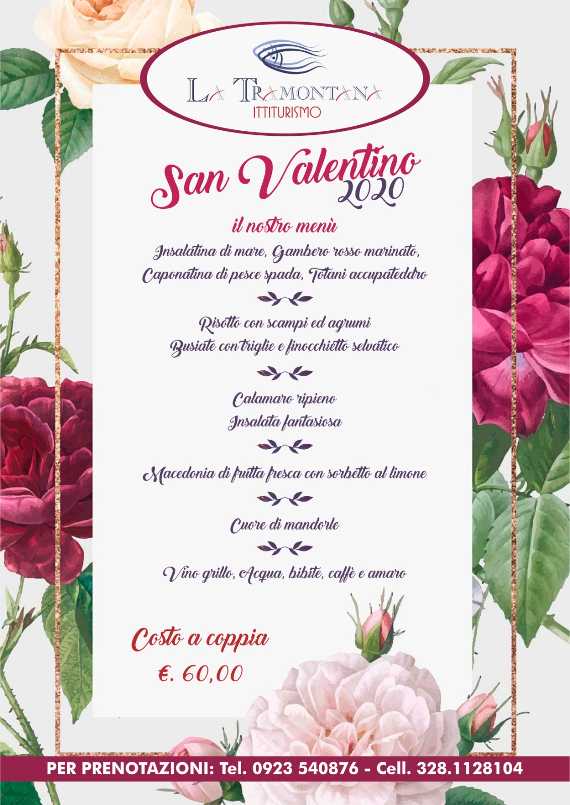Read more about the article Menu’ di San Valentino